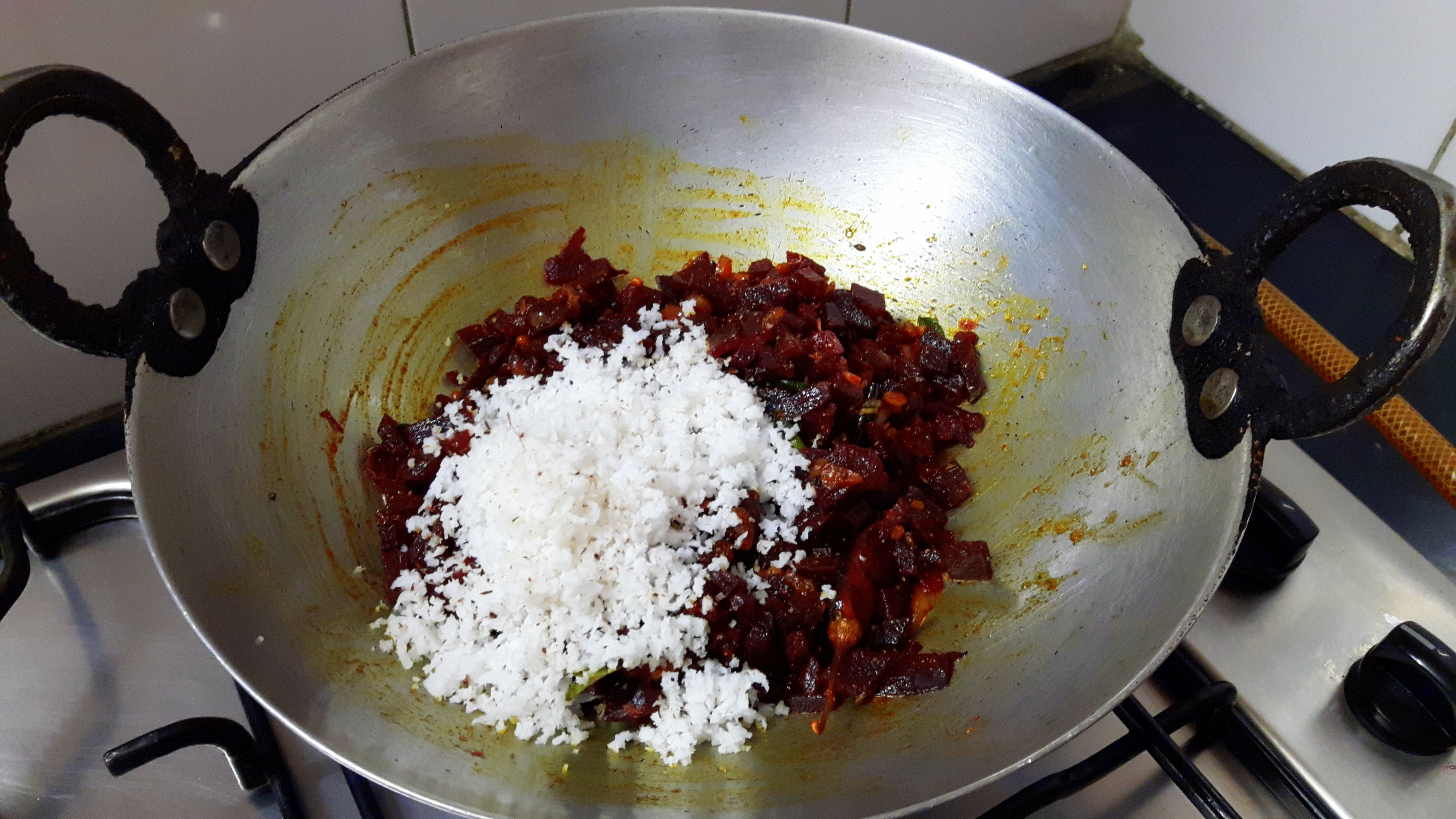 Add scrapped fresh coconut