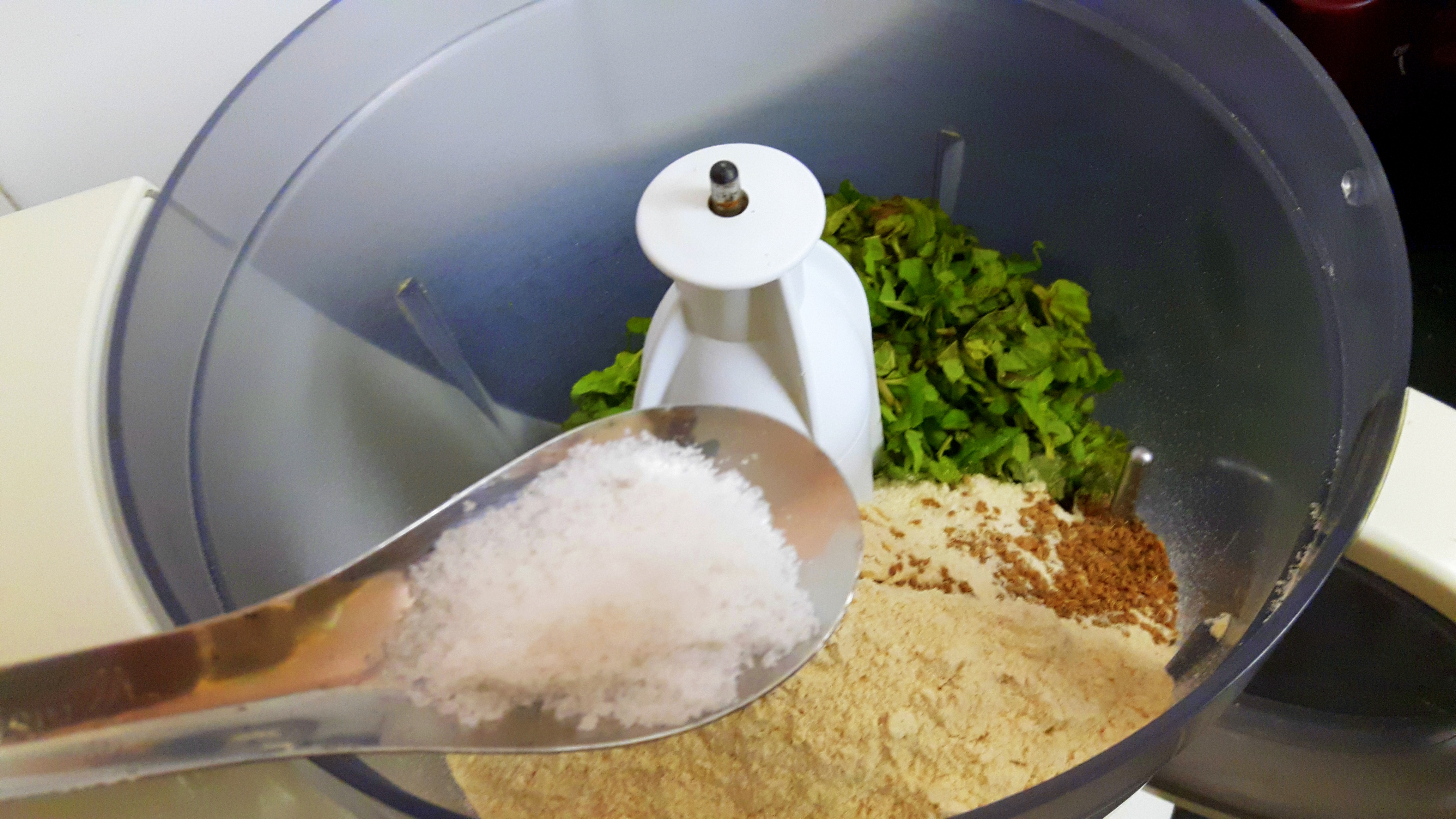 put Aatta, ghee, Ajwain and salt