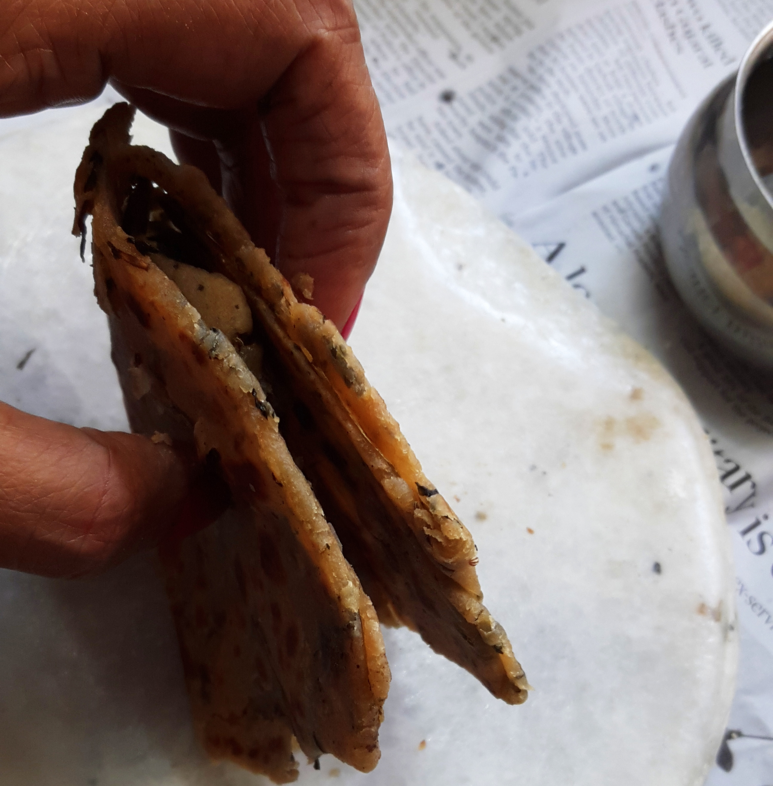 clapping the paratha