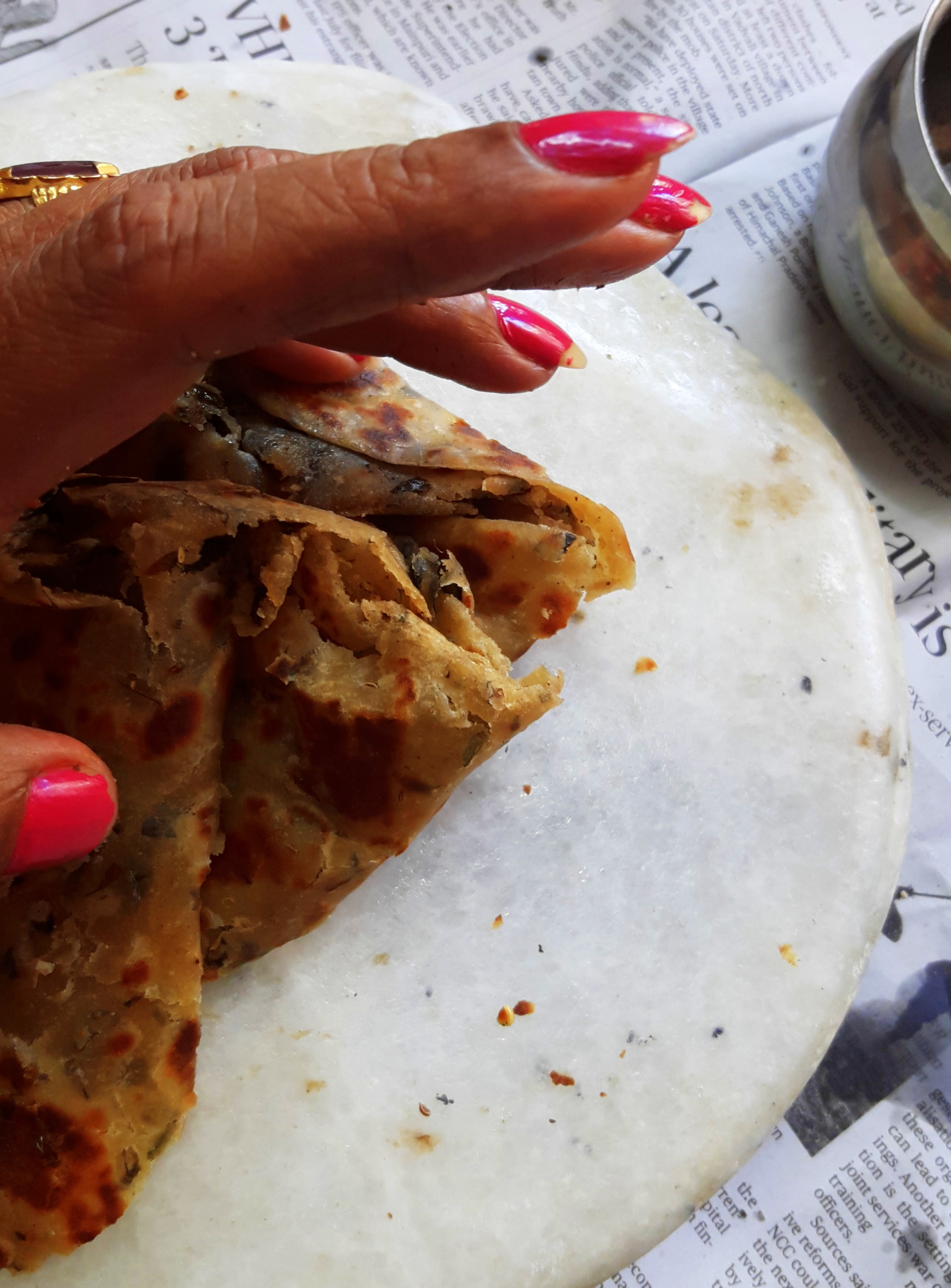clapping the paratha