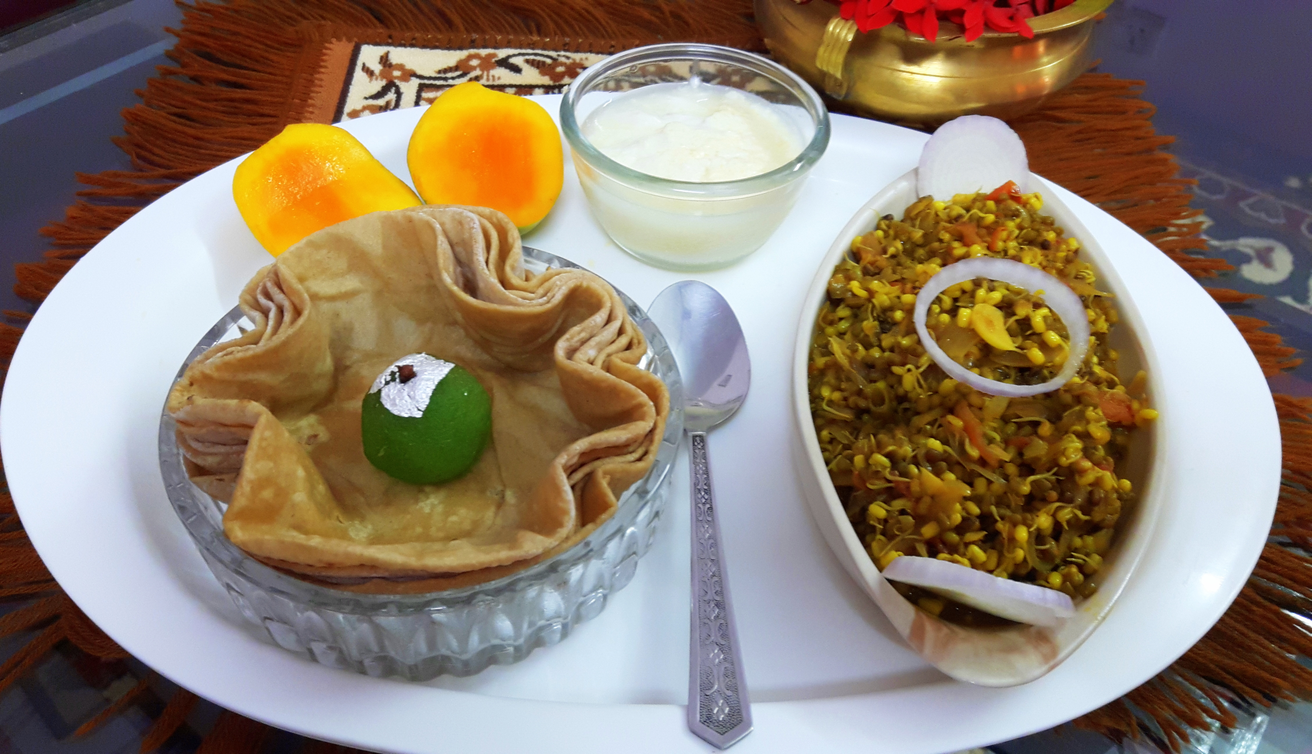 Sprout mung (green gram) ki sabji