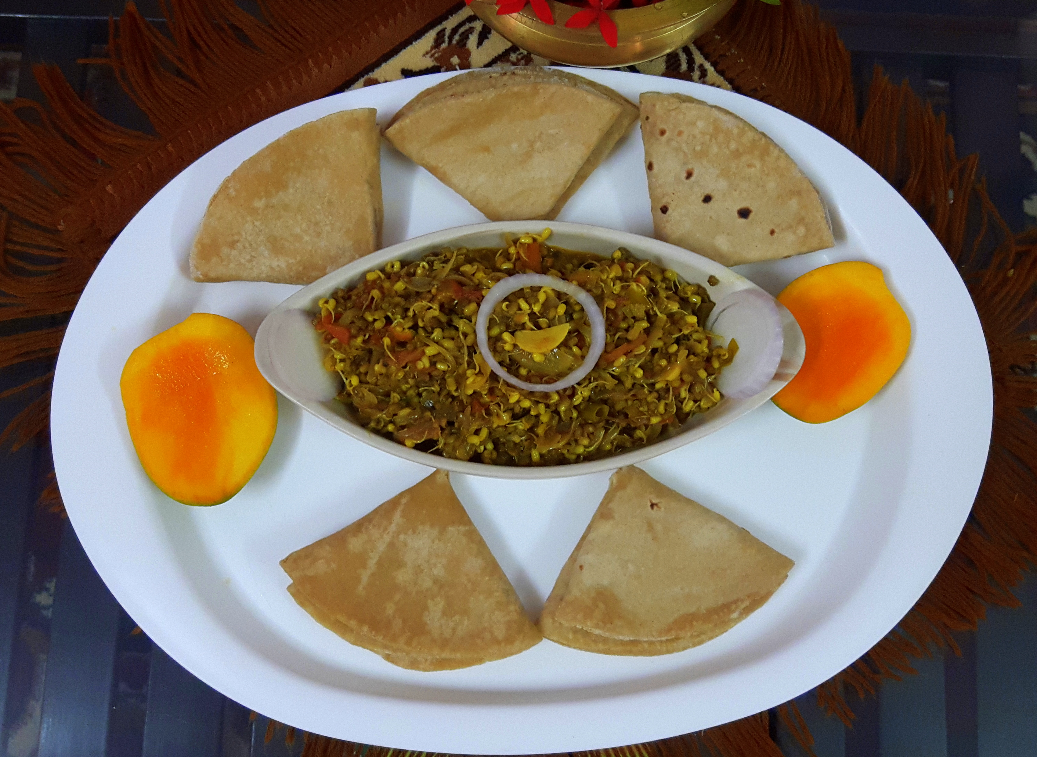 Sprout mung (green gram) ki sabji