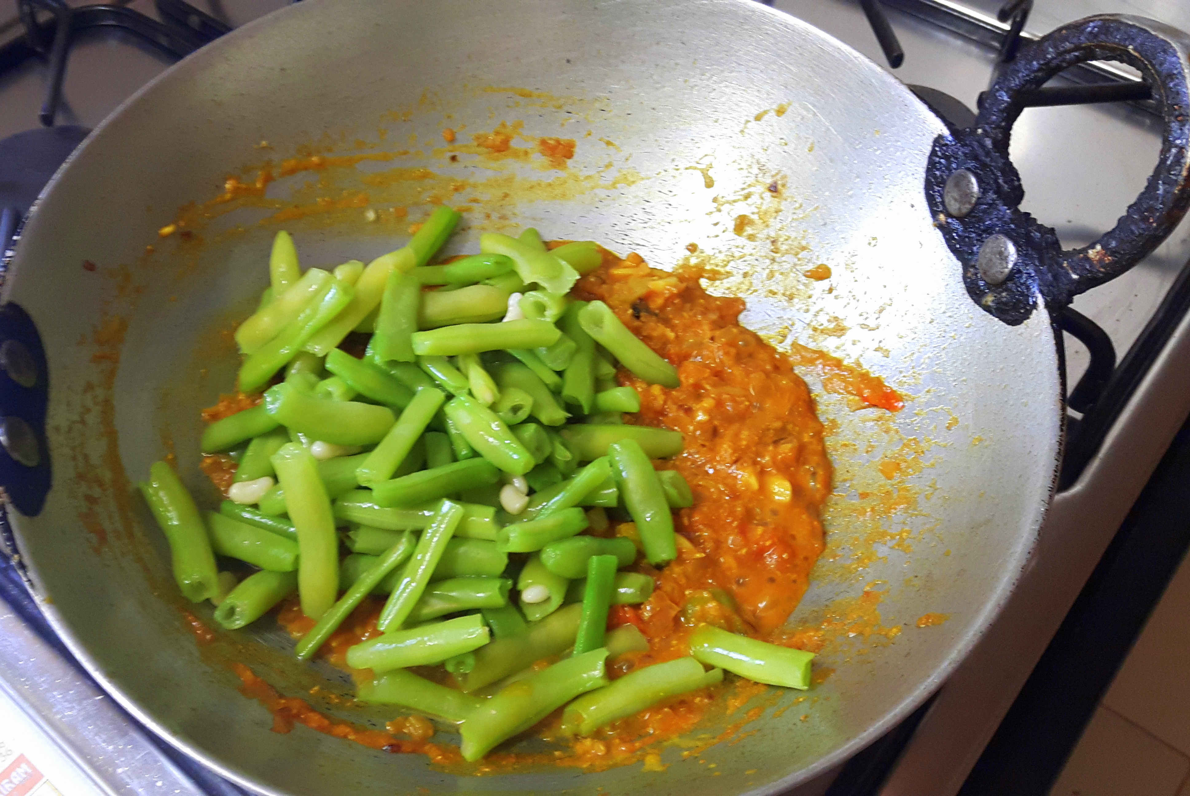 Add boiled beans