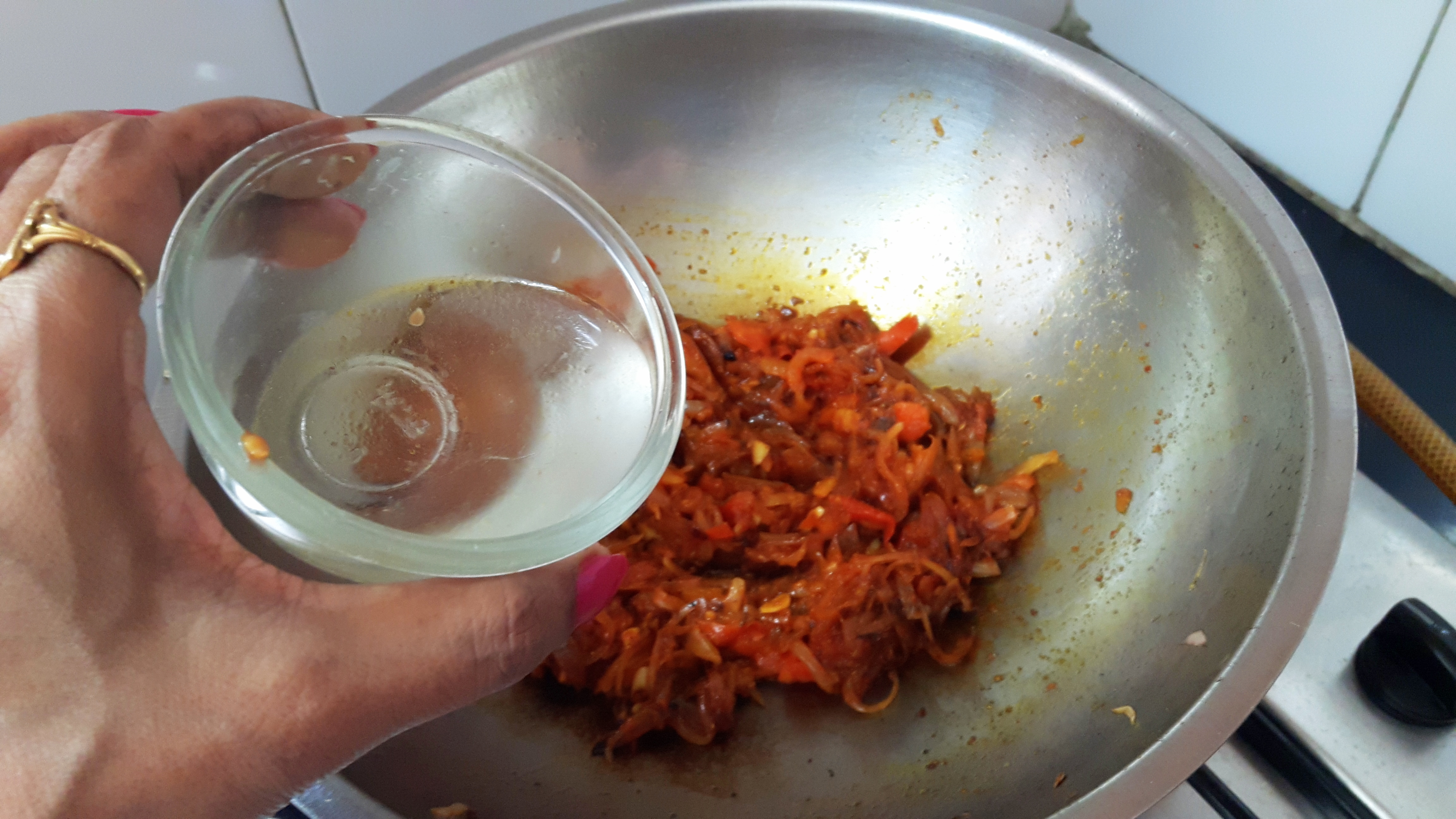 add ¼ cup of water