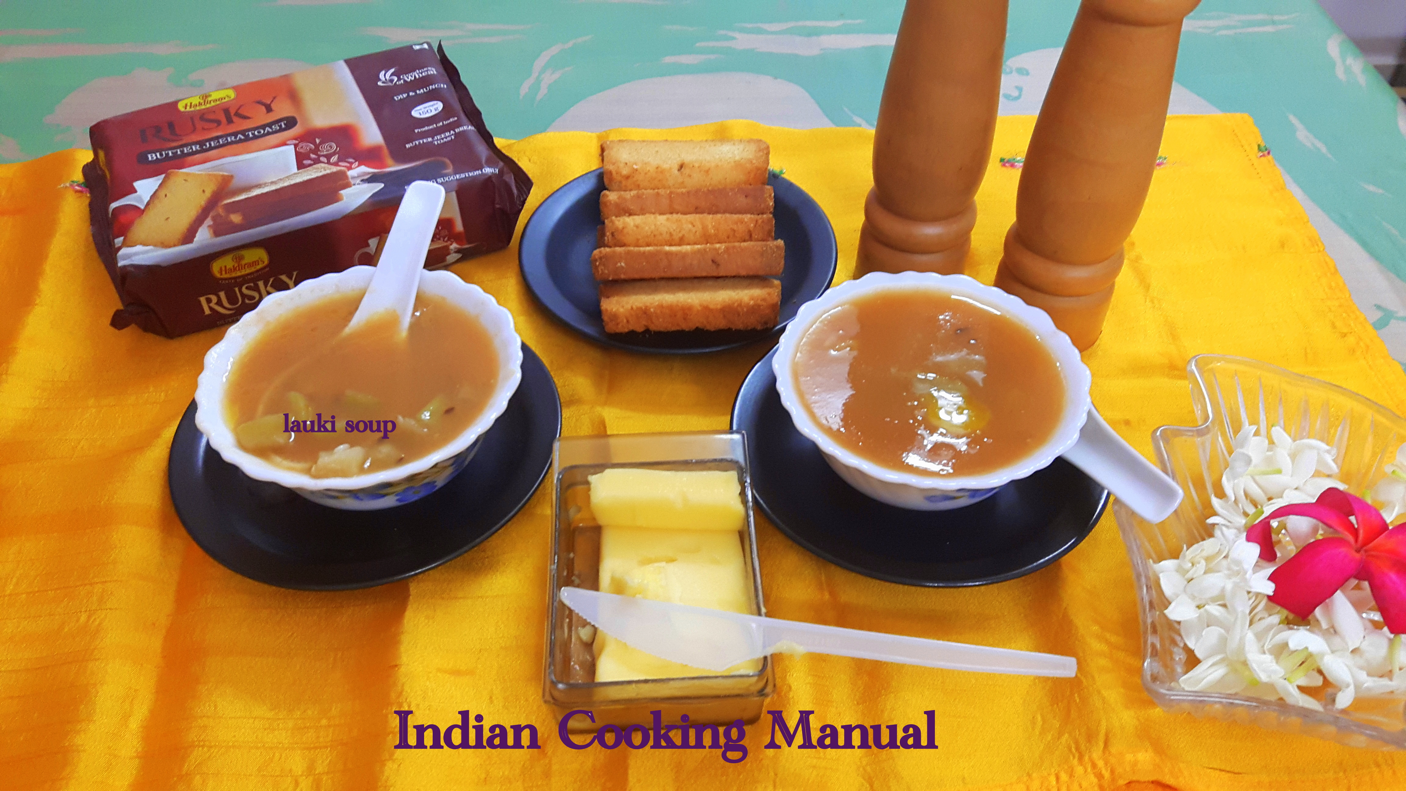 Lauki (bottle gourd) soup