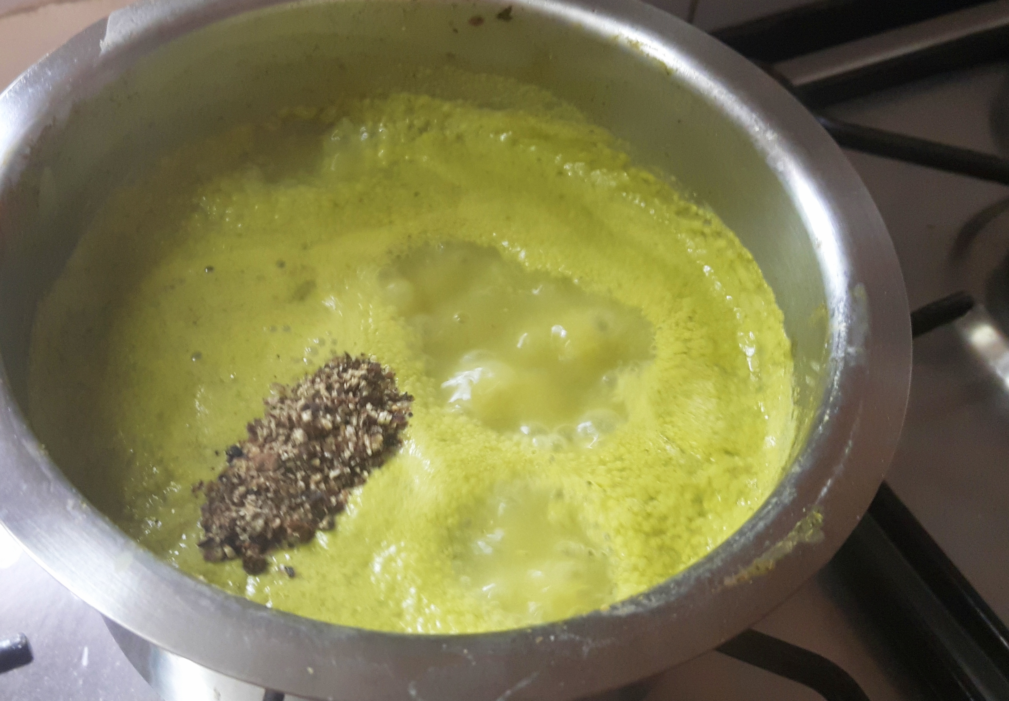 add kala namak and fresh ground black pepper