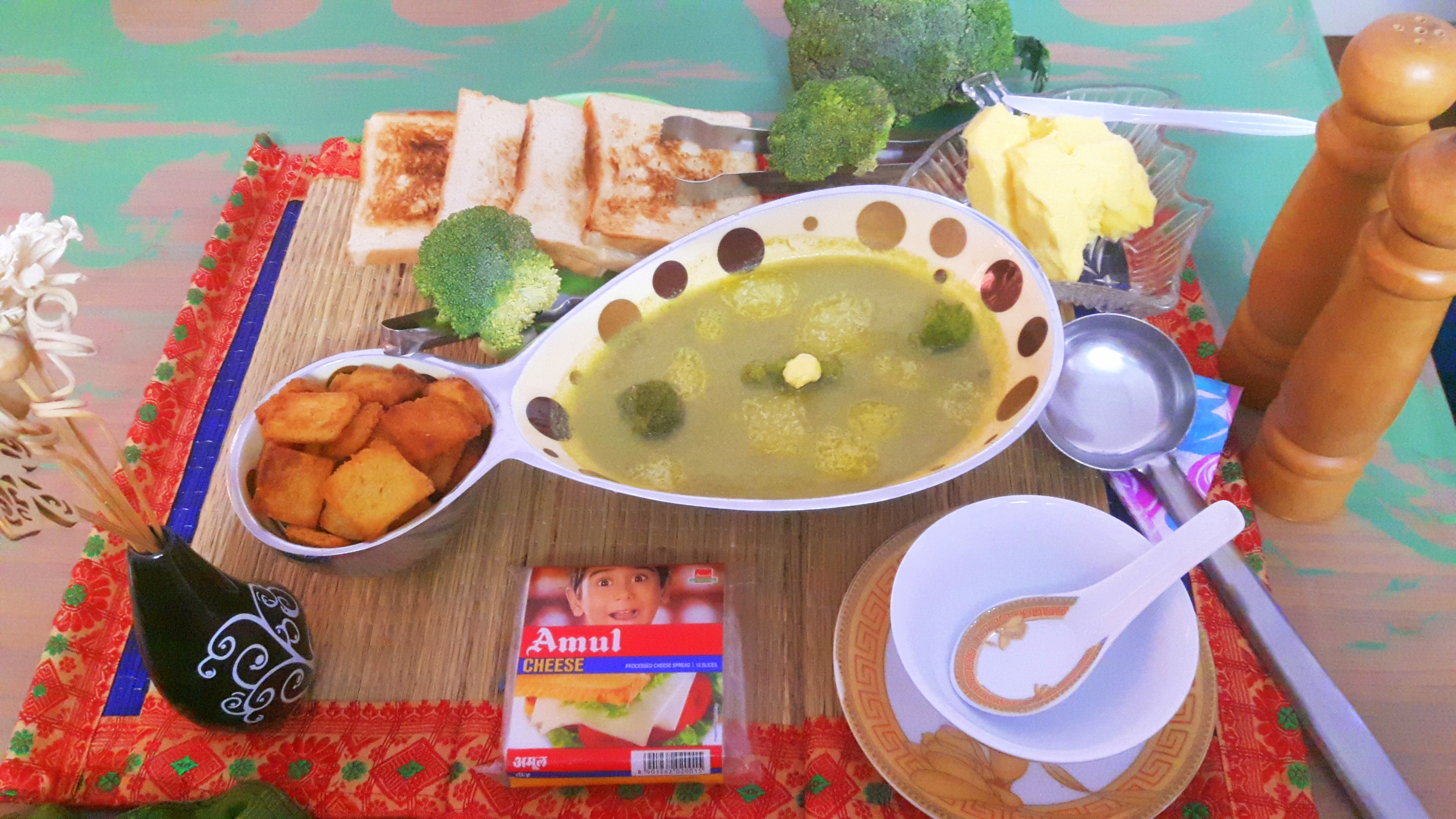 Verdant broccoli soup