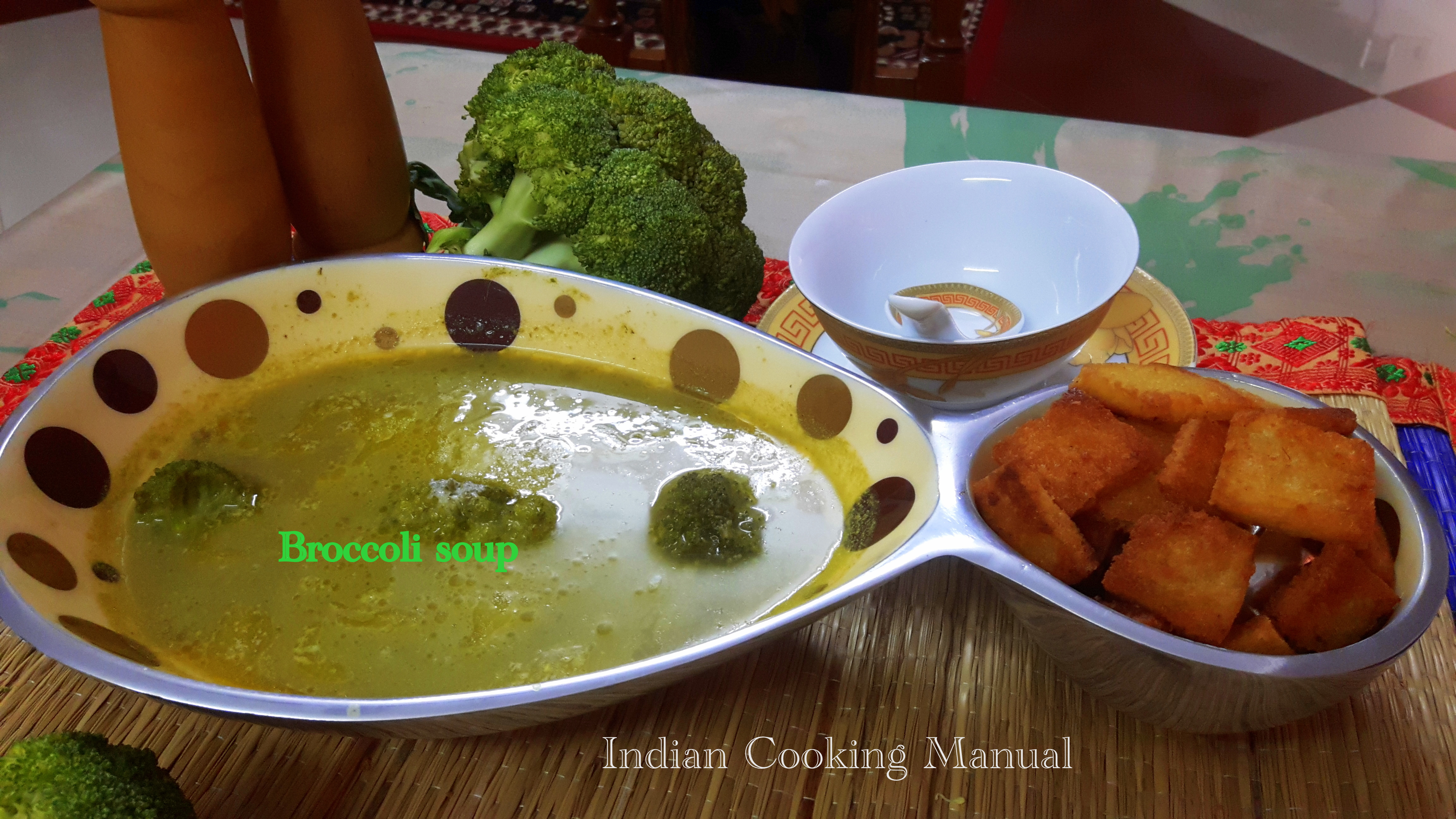 Verdant broccoli soup