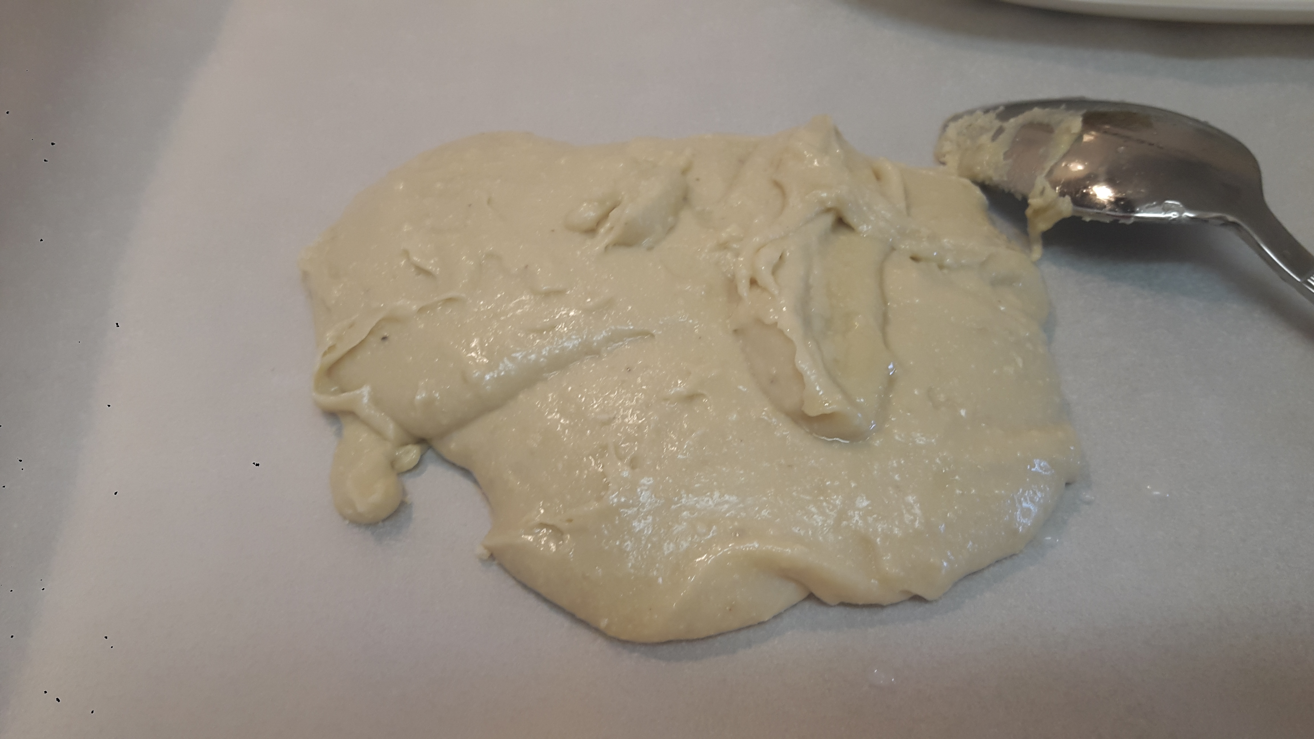 Take out the mixture on butter paper