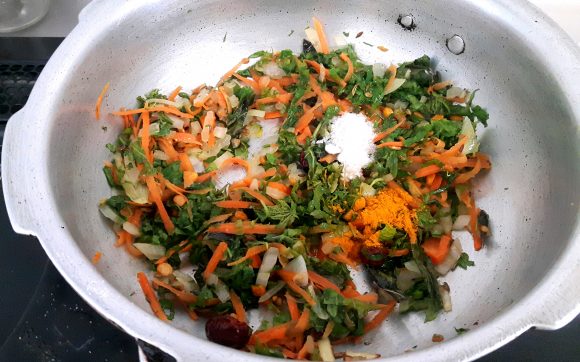 Bitter Gourd (Karela) Leaf Fried Rice – Indian Cooking Manual