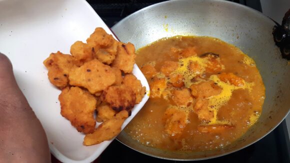 add fried kofta