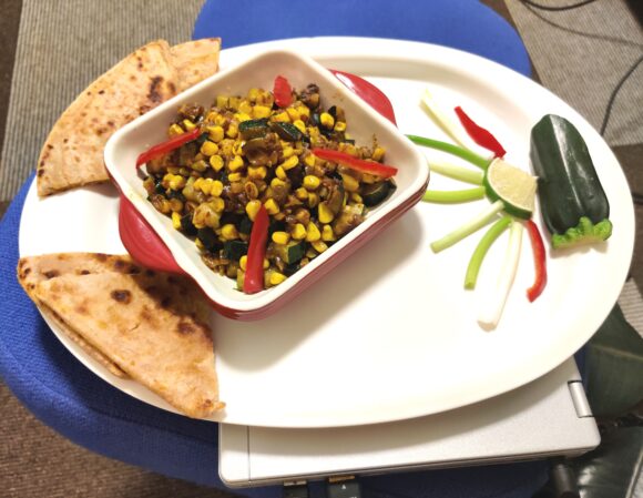 Zucchini with Corn dry