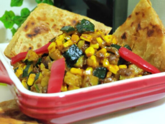 Zucchini with Corn dry