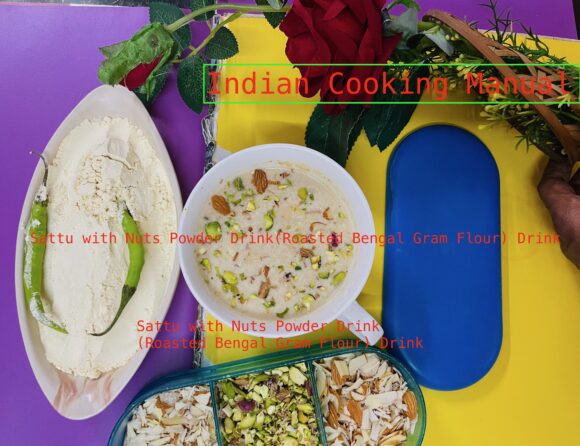 Sattu with Nuts Powder Drink(Roasted Bengal Gram Flour) Drink