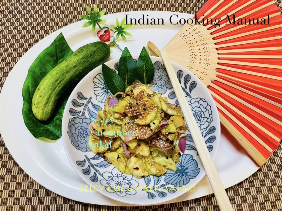 Spicy Cucumber salad(Roasted Sesame Seed Dressing)