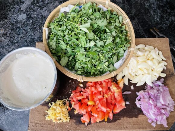 chopped ingredients