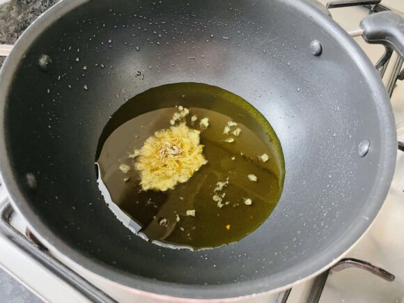 Add cumin and asafoetida
