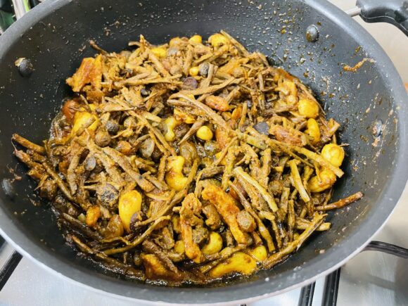 Add boiled ker sangri