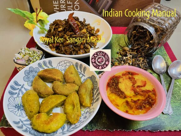 Serve hot or warm with Bhafla-Baati, Panchmail Dal, Churma Laddu and Sprouted Mung Salad