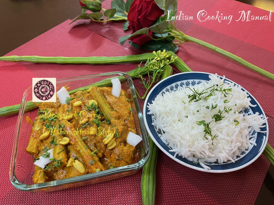 Drumstick Curry/Shevgyachya Shenga Chi Bhaji (Maharashtrian Style)