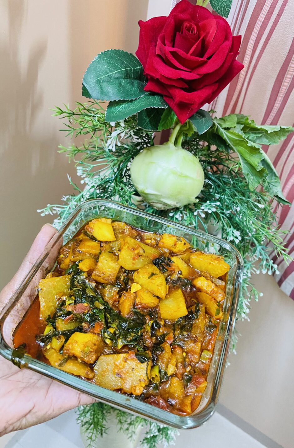 Ganth Gobhi (Kohlrabi or Knol Khol) Sabji