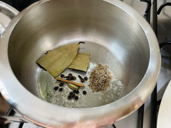 add Garam masala and bay leaf