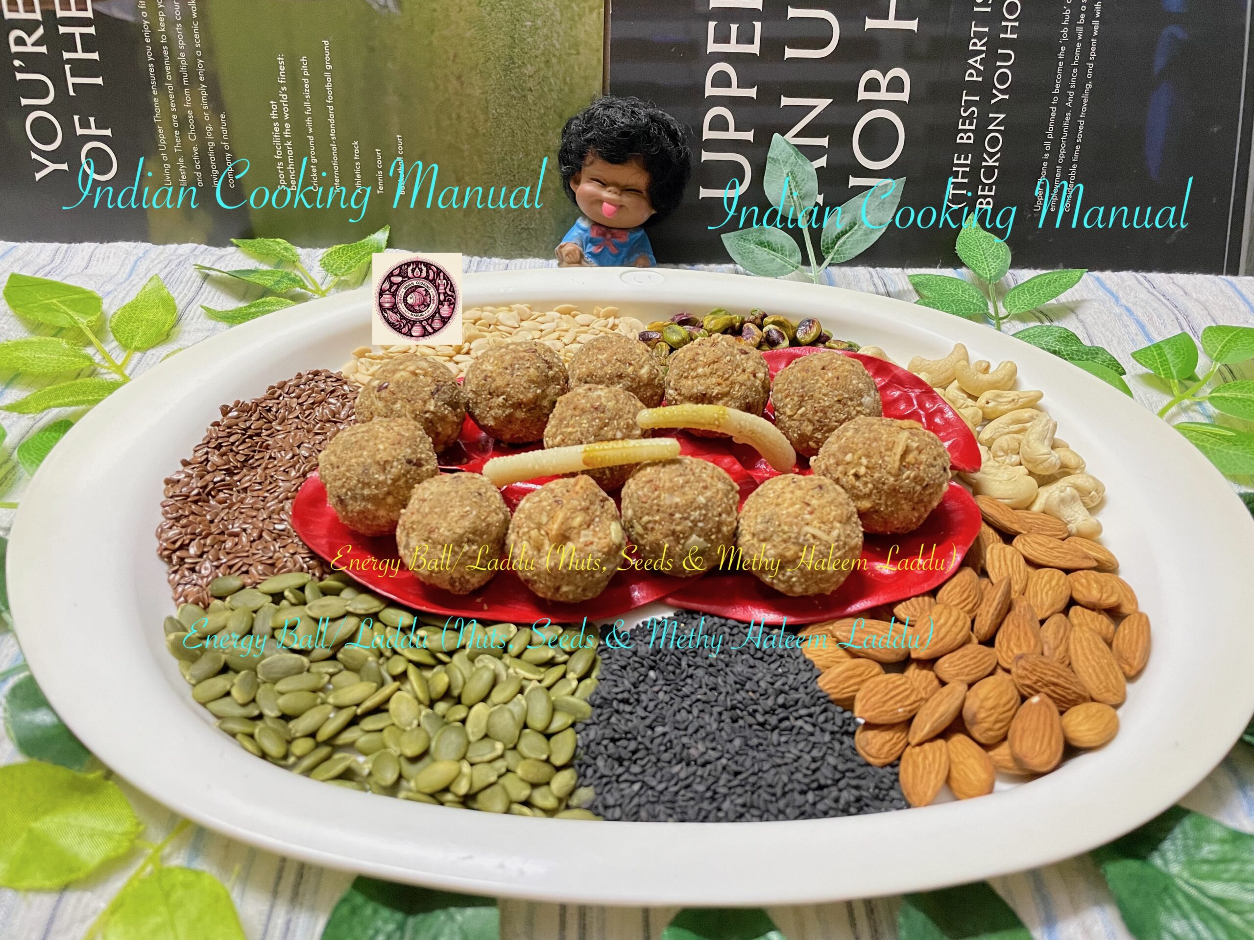 Energy Ball/Laddu (Nuts, Seeds & Methy Haleem Laddu)
