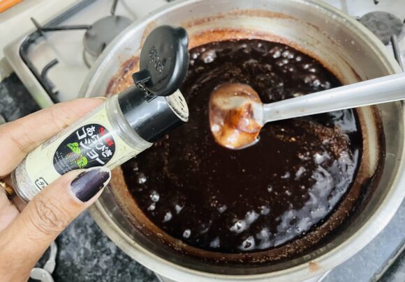 add cumin powder, salt and black pepper powder