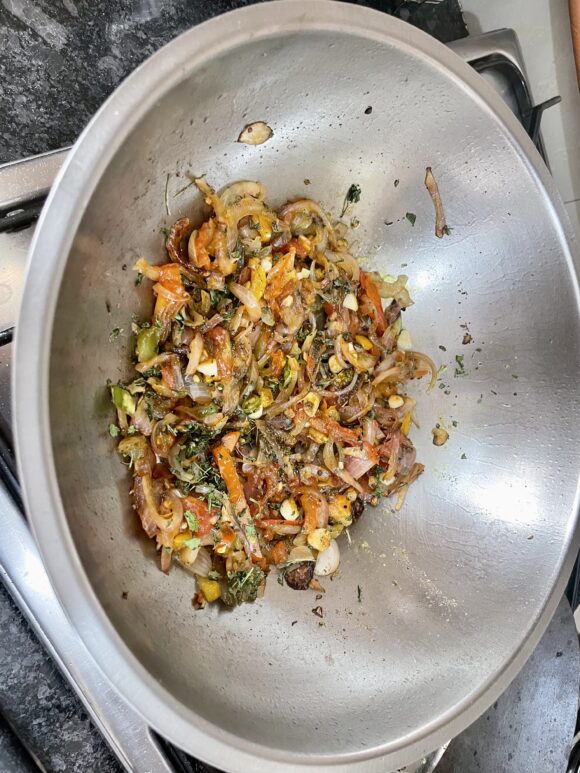continue to fry for couple of minutes.