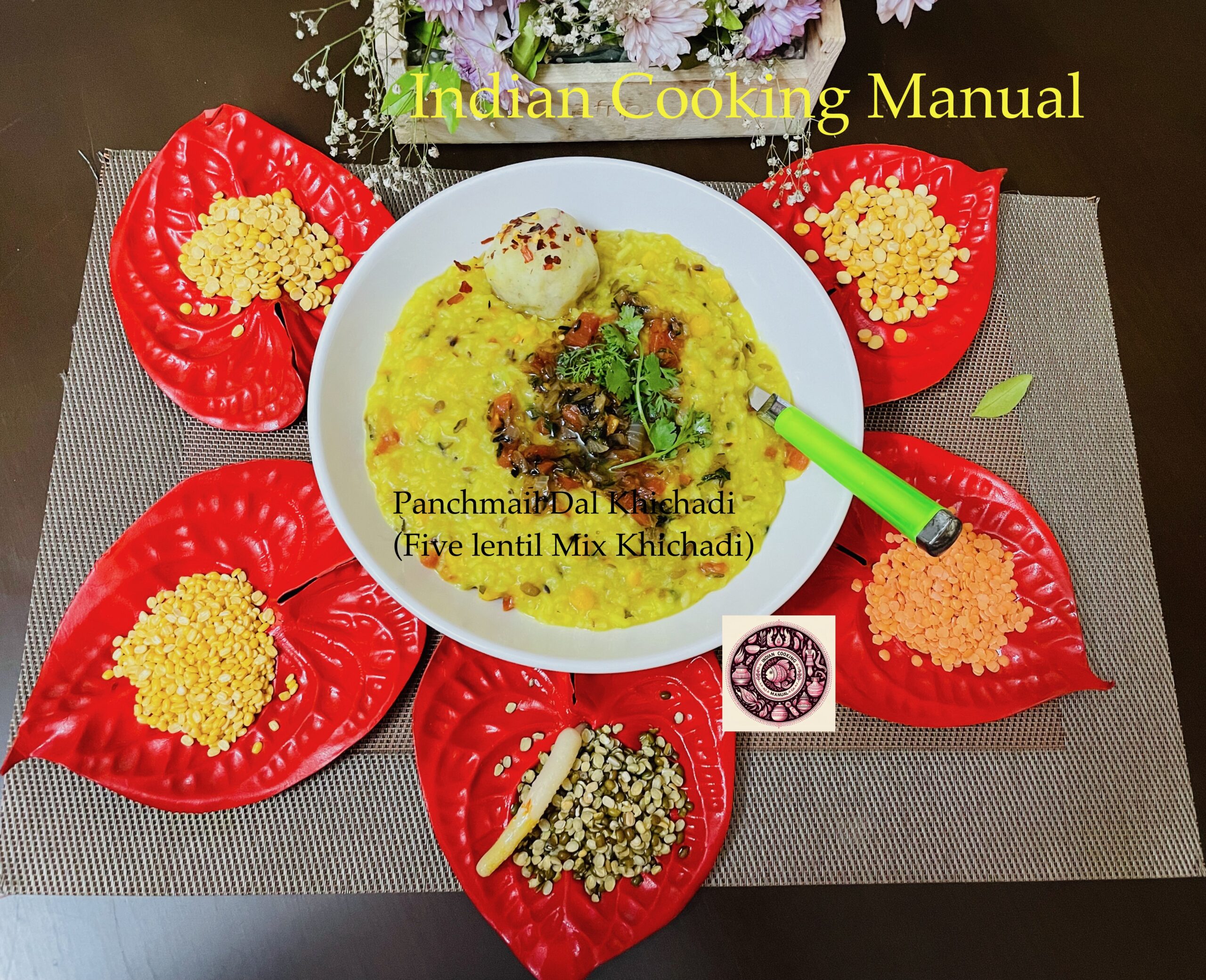 Panchmail Dal Khichadi (Five lentil Mix Khichadi)