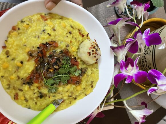 Panchmail Dal Khichadi (Five lentil Mix Khichadi)