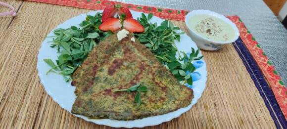 Methi/ Methy Saag (Green Fenugreek) Paratha 