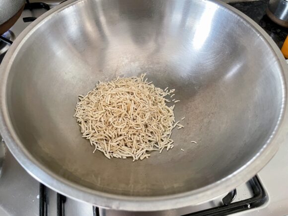 shallow fry jave on low flame