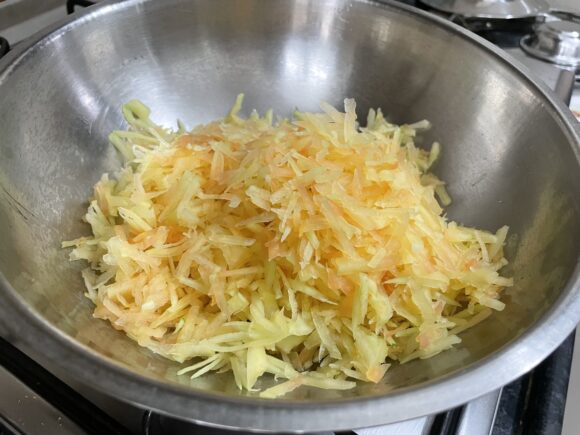 add grated papaya