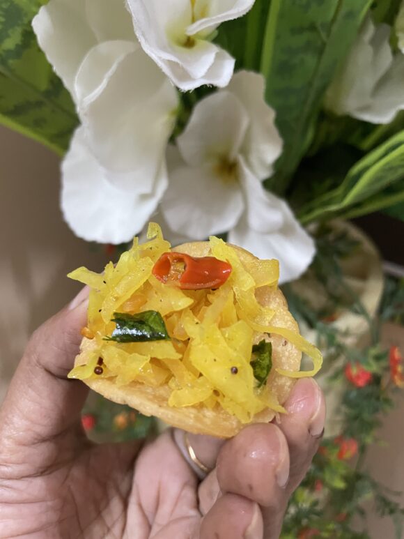 Serve with papadi or Fafda