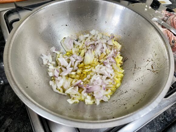 Add chopped onion