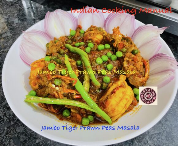 Jambo Tiger Prawn Peas Masala
