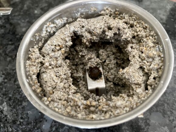 grind on pulse mode for few seconds