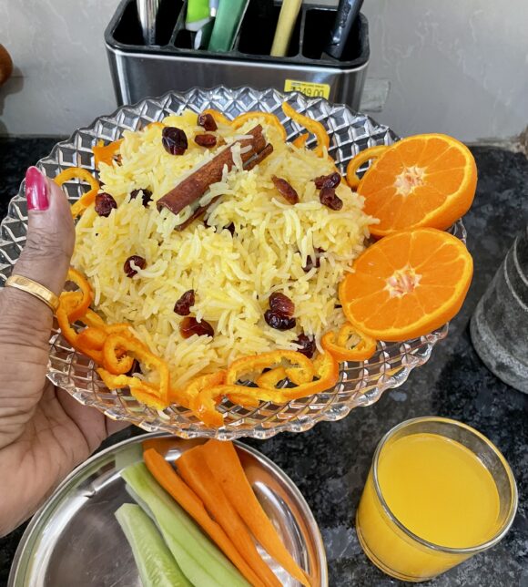 Orange (Mandrin) Rice with Cranberry
