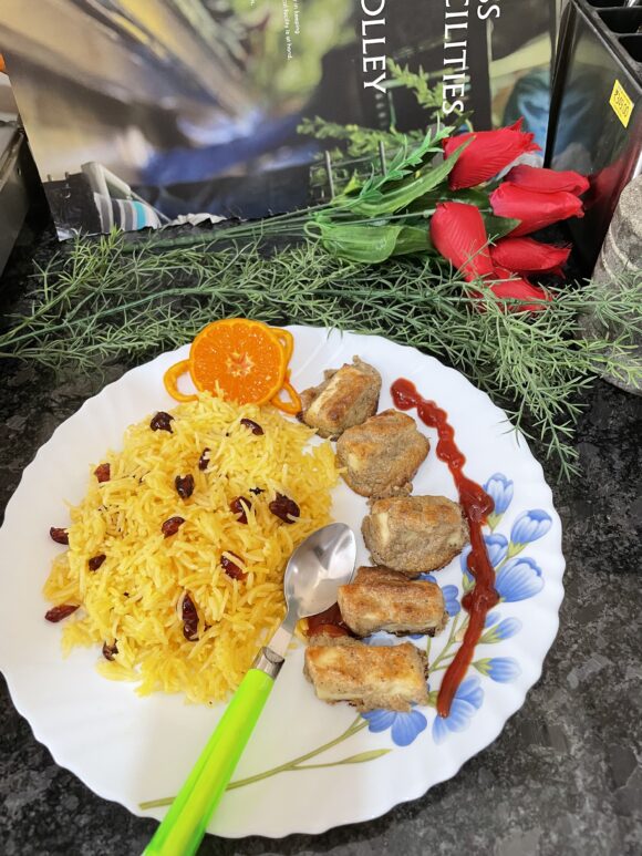 I paired this dish with Royal Grilled Paneer.