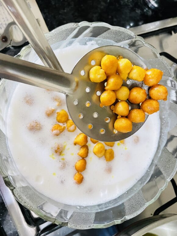 put directly in the buttermilk. 