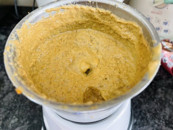 Make fine paste all together and keep aside.