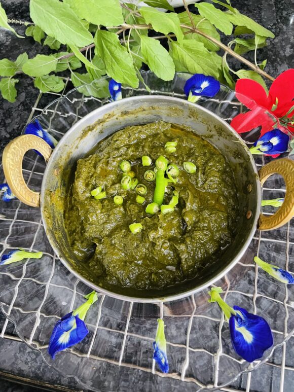 Chana Saag (Bengal Gram Greens) Bihari Winter Recipe