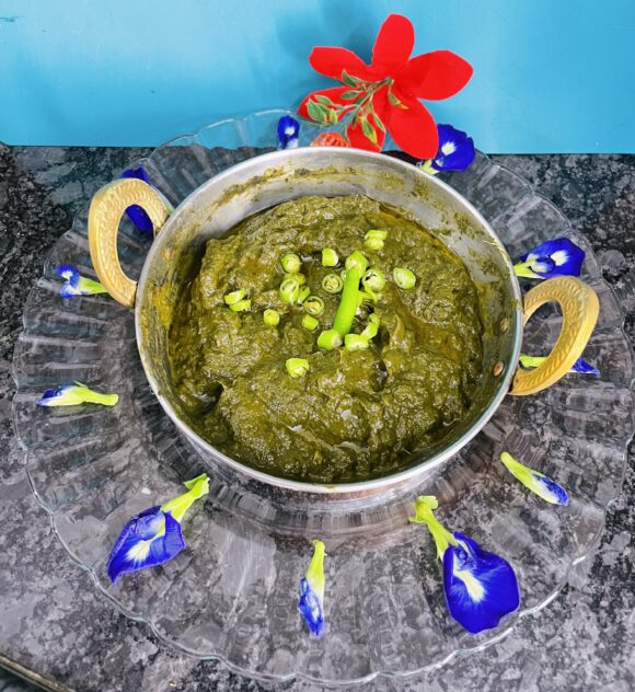 Chana Saag (Bengal Gram Greens) Bihari Winter Recipe