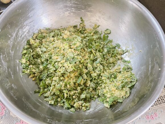 Mash properly (more you mash better it is) make dough like Roti-dough.