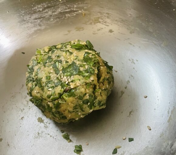 Mash properly (more you mash better it is) make dough like Roti-dough.