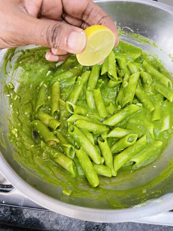 add chilli flakes, black pepper, mixed herbs and lemon juice