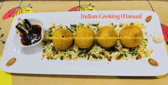 Stuffed Rajgira Aata Kachori (Stuffed Amranth Flour Kachori)  