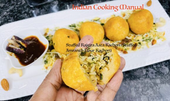 Stuffed Rajgira Aata Kachori (Stuffed Amranth Flour Kachori)  