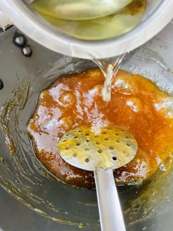 add ghee in small quantity